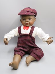 Yolanda Bello Boy With Had & Overalls Doll/4056G