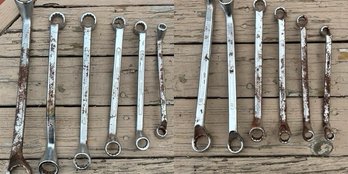 Assorted Lot Of Box End Wrenches, Lot Of 12