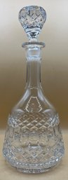 Yugoslavia Cut Crystal Wine Decanter With Stopper