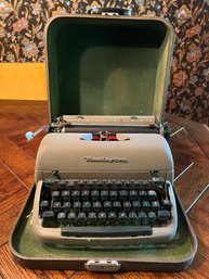 Remington Quiet-Riter Typewriter With Hard Carrying Case