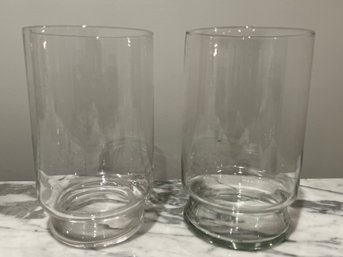 Pair Of Crystal Vases -2 Pieces