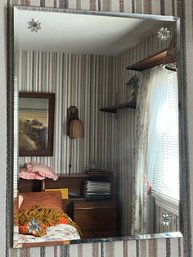 Mid Century Modern Frameless Mirror