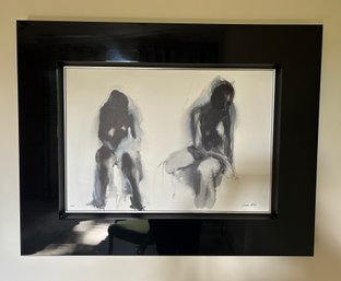 Framed Abstract Painting, Signed 3/500