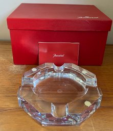 Baccarat Crystal Ashtray With Box