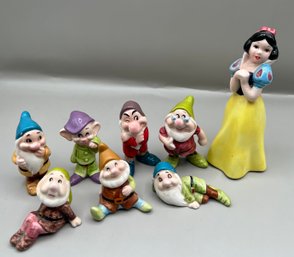 Walt Disney Productions Japan Snow White & The Seven Dwarfs, 7 Piece Lot