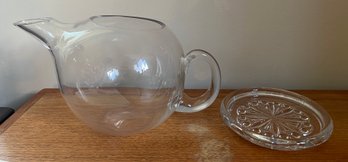 Orrefors Mingus Martini Pitcher & Baccarat Crystal Dish - 2 Pieces