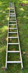 24FT Type  III Aluminum D-Rung Extension Ladder