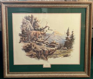 Lowell Davis 'ALERTED' Print Framed