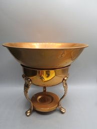 Rose-gold Tone, Bronze Fondue Pot With Stand