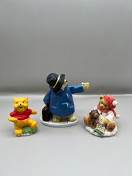 Assorted Lot Of 3 Bear Figurines