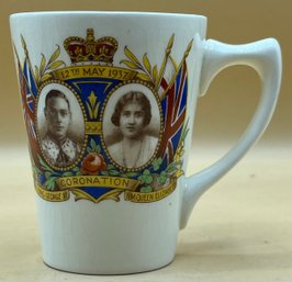 Barker Bros Ltd Tudor Ware Longton Staffs. England King George VI And Queen Elizabeth 1937 Mug