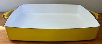 Dansk Kobenstyle Yellow 12 Inch Rectangular Enamelware Pan