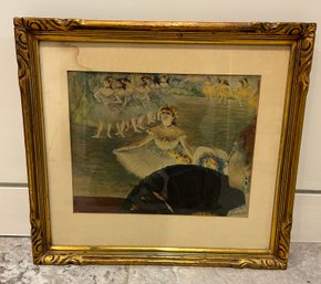 Framed Victor Degas Print 'Dancer On The Stage'