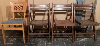 Assorted Folding Chairs - 4 Pieces