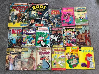 Marvel, Harvey Charlton, Gold Key, Classic Illustrations & Walt Disney Comics  - 17 Pieces