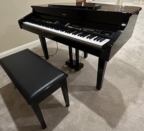 Roland KR-11 Digital Intelligent Mini-Grand Piano, Polished Ebony With Piano Bench
