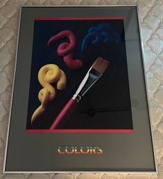 Primary Colors Print Framed