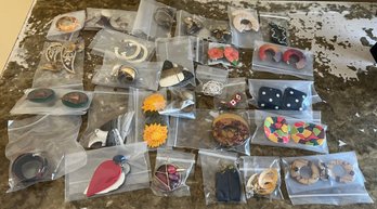 Costume Earrings - 28 Pieces