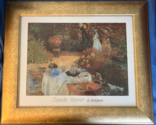 Claude Monet Le Dejeuner Framed Print