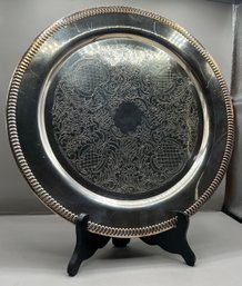 Silver Plated Round Serving Plate