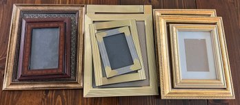 Assorted Picture Frame Lot- 10 Pieces