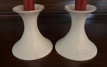 Lenox Candlestick Holders- Pair