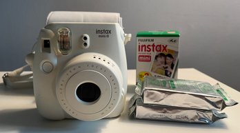 Fujifilm Instax Mini 8 Compact Instant Film Camera With Carrying Case & Film - 5 Pieces