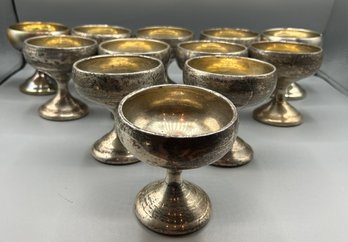 Woodside Sterling Co. Champagne Coupes, Lot Of 12