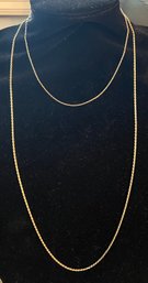 Sterling Silver Necklaces, 0.06 & 0.29 OZT - 2 Pieces