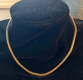 14kt Gold Woven Necklace 8 Grams