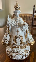 The Franklin Mint Infant Of Prague Fine Porcelain Music Box