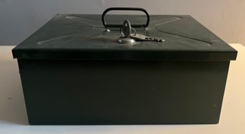 Metal Cash Box With Two Keys