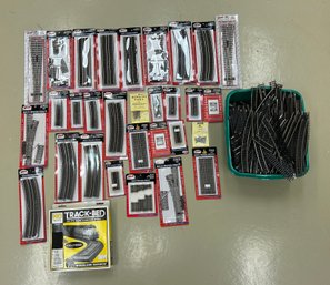 Assorted Lot Of Model Train Tracks Boxed And Loose