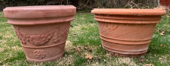 Terracotta Large Planters - 2 Pieces