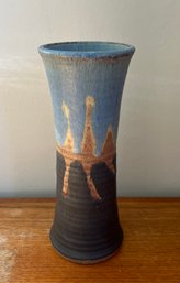 Artist Signed Hand Made Pottery Vase