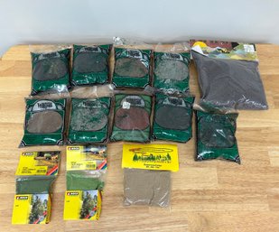 Assorted Lot Of Ballast For Model Train Towns
