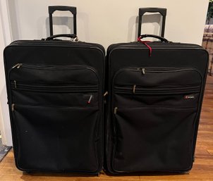 Delsey Wheeled Travel Luggage Bags - 2 Pieces