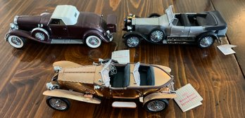 The Franklin Mint Precision Model Cars- Lot #1 3 Pieces