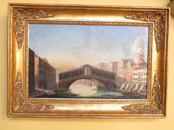 Ponte Di Rialto Bridge, Venice Framed Print