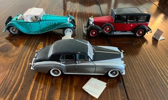 The Franklin Mint Precision Model Cars- Lot # 3 (3 Pieces)