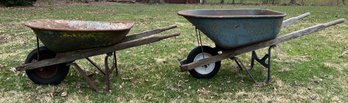 Wheel Barrel Lot Of 2 Pieces