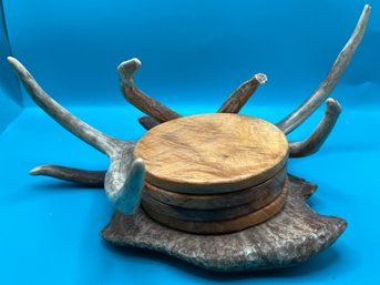 Deer Antler Coaster Set Of 4 Pieces