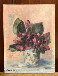 Artist Signed Floral Vase Painting