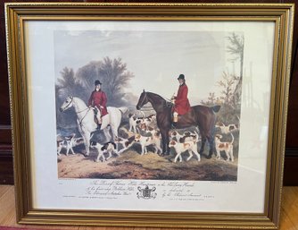 R.B. Davis Thomas Hills Huntsman To The Old Surry Hounds Print Framed