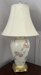 Lenox Floral, Cream & Brass Table Lamp