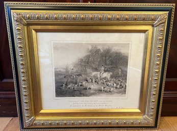 Heywood Hardy Print Of John Musters Esq. And His Horses Etching Framed