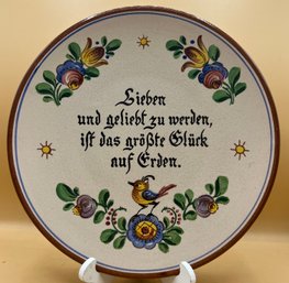 Germany Inspired Ceramic Plate