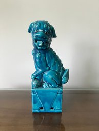 Turquoise Foo Dog Figurine