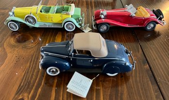 The Franklin Mint Precision Model Cars- Lot # 8 (3 Pieces)