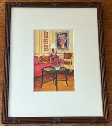 Carol Cymbor Interior Scene Print Framed